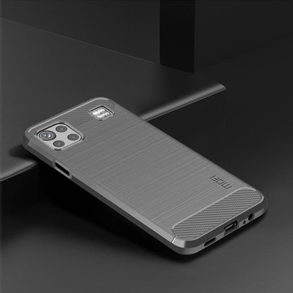 For LG K92 MOFI Gentleness Brushed Carbon Fiber Soft TPU Case(Gray) - LG by MOFI | Online Shopping South Africa | PMC Jewellery