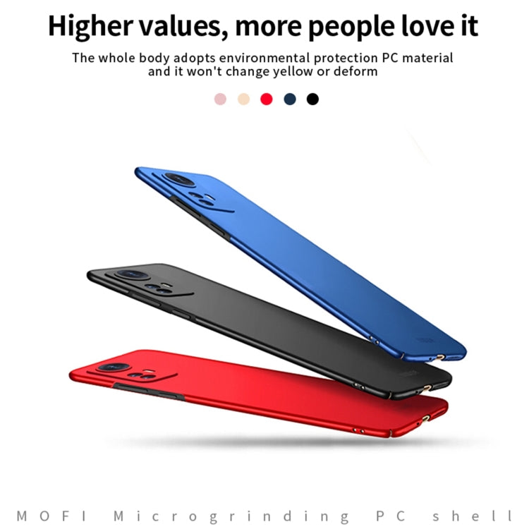 For Xiaomi 12 Pro MOFI Frosted PC Ultra-thin Hard Phone Case(Red) - Xiaomi Cases by MOFI | Online Shopping South Africa | PMC TechLife