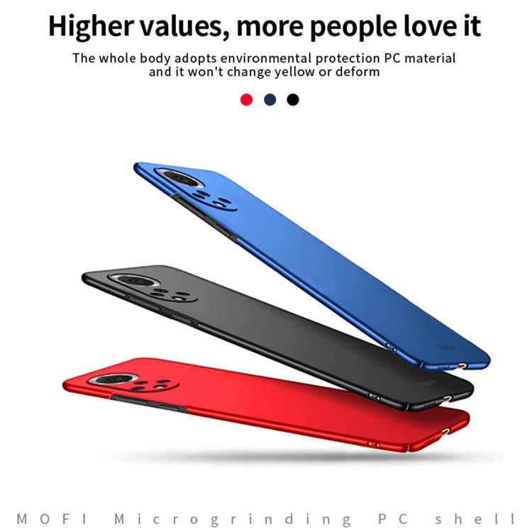 For Huawei Nova 9 MOFI Frosted PC Ultra-thin Hard Phone Case(Black) - Huawei Cases by MOFI | Online Shopping South Africa | PMC TechLife | Buy Now Pay Later Mobicred