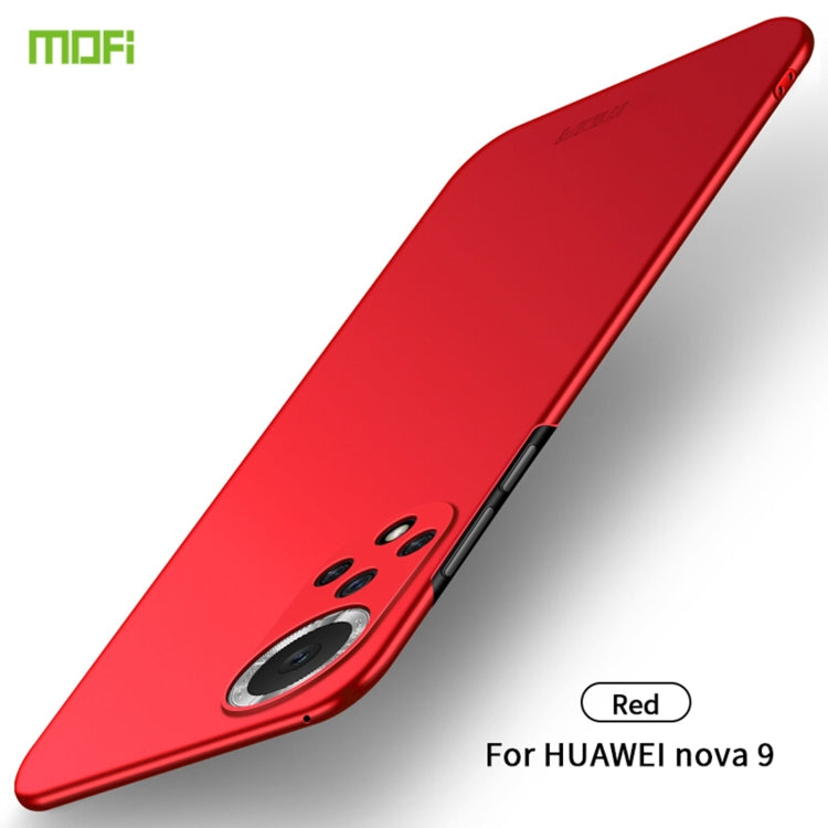 For Huawei Nova 9 MOFI Frosted PC Ultra-thin Hard Phone Case(Red) - Huawei Cases by MOFI | Online Shopping South Africa | PMC TechLife | Buy Now Pay Later Mobicred