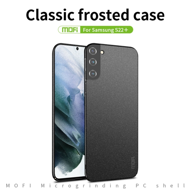 For Samsung Galaxy S22+ 5G MOFI Fandun Series Frosted Ultra-thin PC Hard Phone Case(Blue) - Galaxy S22+ 5G Cases by MOFI | Online Shopping South Africa | PMC Jewellery