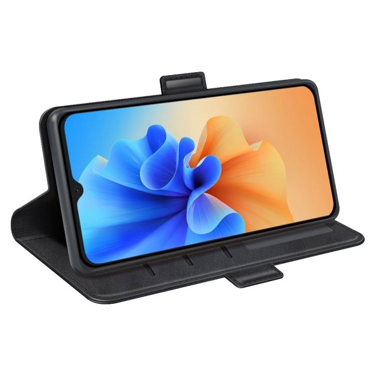 For Blackview A55 Pro Dual-side Magnetic Buckle Leather Phone Case(Black) - More Brand by PMC TechLife | Online Shopping South Africa | PMC TechLife