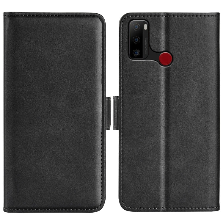 For Ulefone note 10 Dual-side Magnetic Buckle Leather Phone Case(Black) - Ulefone Cases by PMC Jewellery | Online Shopping South Africa | PMC Jewellery | Buy Now Pay Later Mobicred