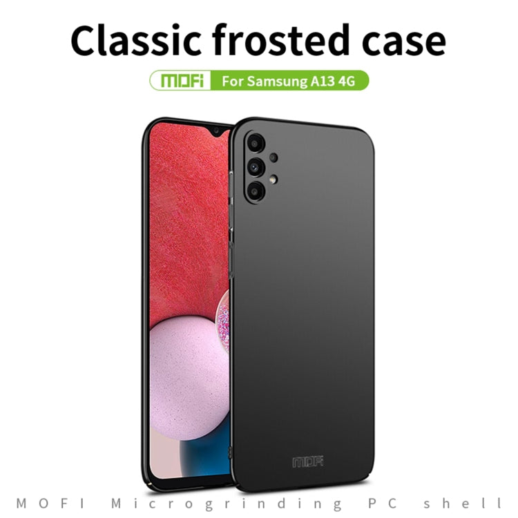 For Samsung Galaxy A13 4G MOFI Frosted PC Ultra-thin Hard Case(Blue) - free shipping - PMC TechLife - Order now!