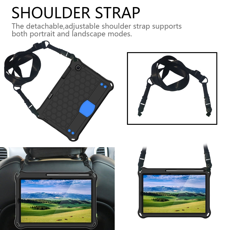 For Lenovo X306 / X606 / K10 Honeycomb EVA + PC Shockproof Tablet Case with Strap(Black+Blue) - Lenovo by PMC TechLife | Online Shopping South Africa | PMC TechLife | Buy Now Pay Later Mobicred