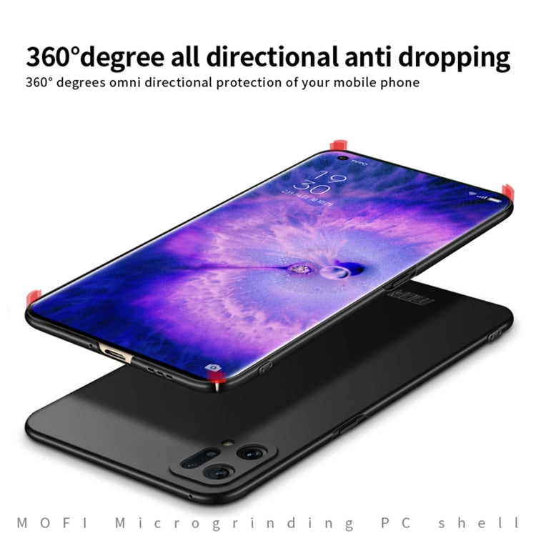 For OPPO Find X5 MOFI Frosted PC Ultra-thin Hard Case(Rose Gold) - OPPO Cases by MOFI | Online Shopping South Africa | PMC TechLife | Buy Now Pay Later Mobicred