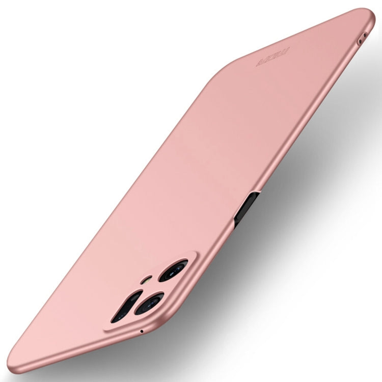 For OPPO Find X5 MOFI Frosted PC Ultra-thin Hard Case(Rose gold) - OPPO Cases by MOFI | Online Shopping South Africa | PMC TechLife