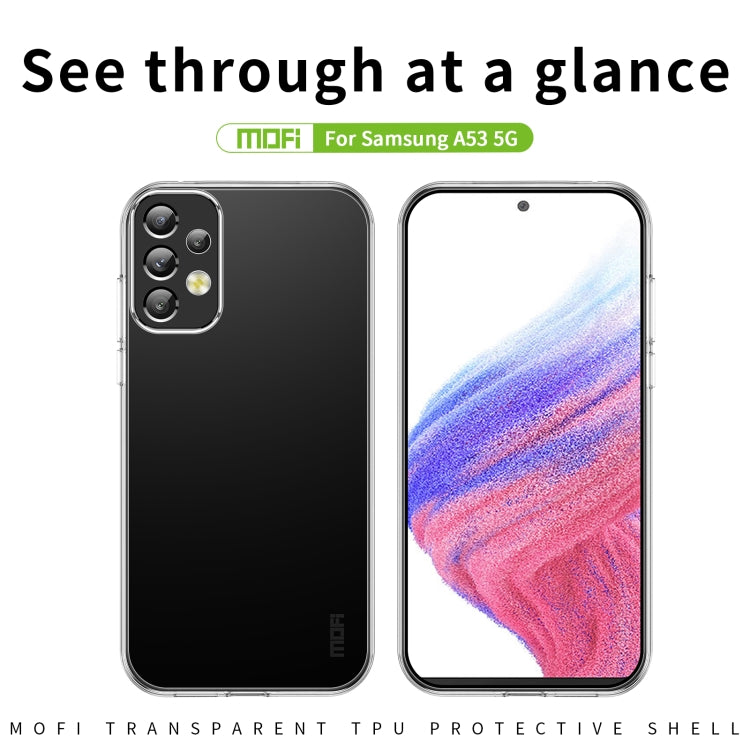 For Samsung Galaxy A53 5G MOFI Ming Series Ultra-thin TPU Phone Case(Transparent) - Galaxy Phone Cases by MOFI | Online Shopping South Africa | PMC Jewellery