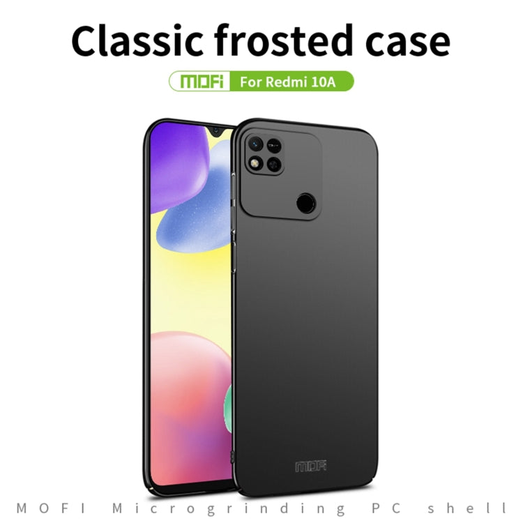 For Xiaomi Redmi 10A MOFI Frosted PC Ultra-thin Hard Case(Red) - Xiaomi Cases by MOFI | Online Shopping South Africa | PMC TechLife | Buy Now Pay Later Mobicred
