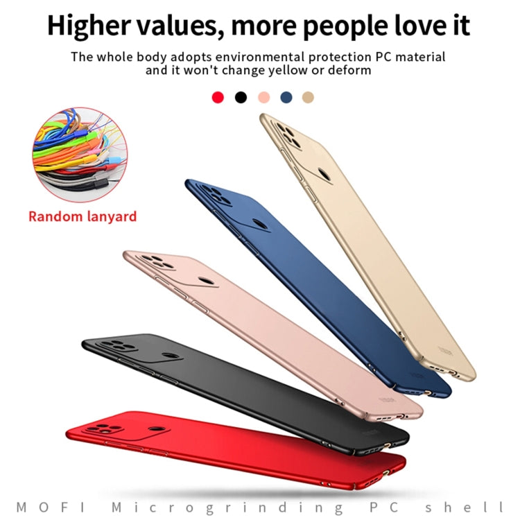 For Xiaomi Redmi 10A MOFI Frosted PC Ultra-thin Hard Case(Red) - Xiaomi Cases by MOFI | Online Shopping South Africa | PMC TechLife | Buy Now Pay Later Mobicred