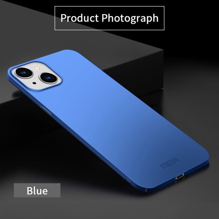 For iPhone 14 Plus MOFI Frosted PC Ultra-thin Hard Case  (Blue) - iPhone 14 Plus Cases by MOFI | Online Shopping South Africa | PMC Jewellery