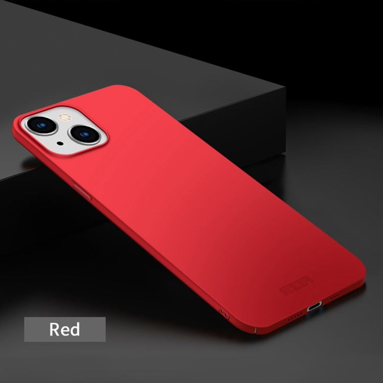 For iPhone 14 Plus MOFI Frosted PC Ultra-thin Hard Case  (Red) - iPhone 14 Plus Cases by MOFI | Online Shopping South Africa | PMC TechLife