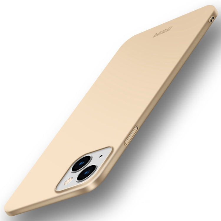 For iPhone 14 Plus MOFI Frosted PC Ultra-thin Hard Case  (Gold) - free shipping - PMC TechLife - Order now!
