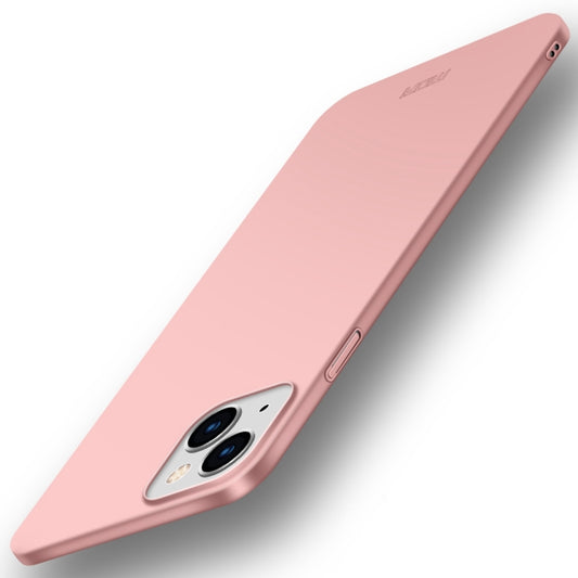 For iPhone 14 Plus MOFI Frosted PC Ultra-thin Hard Case  (Rose Gold) - iPhone 14 Plus Cases by MOFI | Online Shopping South Africa | PMC Jewellery