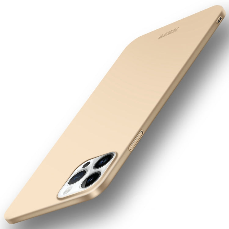 For iPhone 14 Pro Max MOFI Frosted PC Ultra-thin Hard Case (Gold) - iPhone 14 Pro Max Cases by MOFI | Online Shopping South Africa | PMC Jewellery