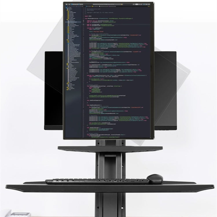 NORTH BAYOU NB L80 Dual Tray Stand Desk Table Clamp LCD Monitor Mount for 17-32 inch - TV Brackets & Mounts by PMC Jewellery | Online Shopping South Africa | PMC Jewellery | Buy Now Pay Later Mobicred