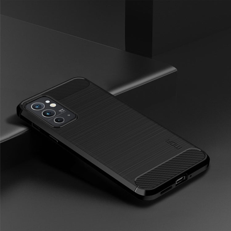 For OnePlus Nord 2T MOFI Gentleness Series Brushed Texture Carbon Fiber Soft TPU Case(Black) - OnePlus Cases by MOFI | Online Shopping South Africa | PMC Jewellery