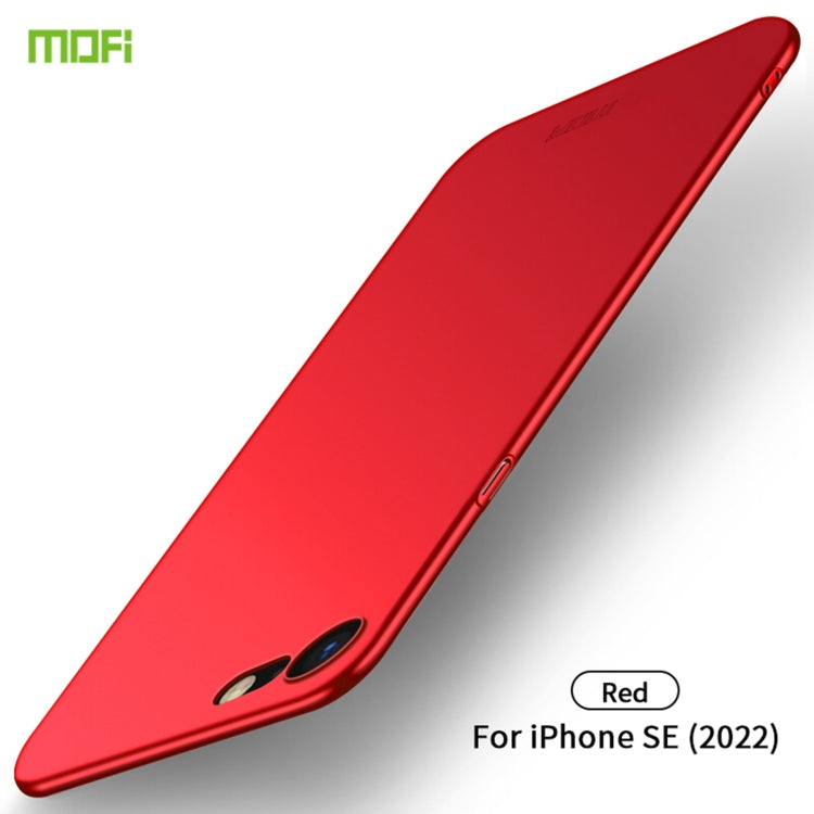 For iPhone SE 2022 / 2020 MOFI Frosted PC Ultra-thin Hard Case(Red) - iPhone SE 2022 / 2020 / 8 / 7 Cases by MOFI | Online Shopping South Africa | PMC TechLife