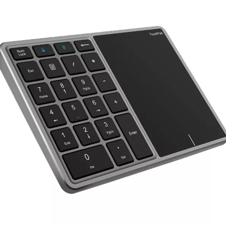 BT-14 Wireless Dual-modes 22 Keys Numeric Type-C Touch Pad Rechargeable Digital Keyboard - Wireless Keyboard by PMC Jewellery | Online Shopping South Africa | PMC Jewellery | Buy Now Pay Later Mobicred