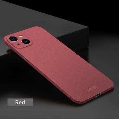 For iPhone 14 MOFI Fandun Series Frosted PC Ultra-thin Phone Case(Red) - iPhone 14 Cases by MOFI | Online Shopping South Africa | PMC Jewellery