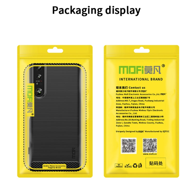 For Nokia G11 / G21 MOFI Gentleness Series Brushed Texture Carbon Fiber Soft TPU Case(Black) - Nokia Cases by MOFI | Online Shopping South Africa | PMC TechLife