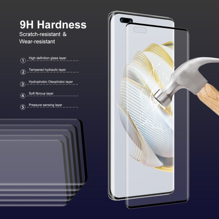 5 PCS For Huawei Nova 10 Pro ENKAY 3D Heat Bending Tempered Glass Film - Huawei Tempered Glass by ENKAY | Online Shopping South Africa | PMC Jewellery | Buy Now Pay Later Mobicred