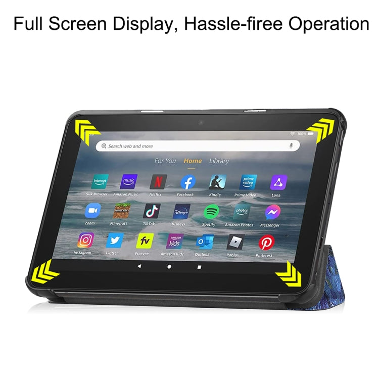 For Amazon Fire 7 12th 2022 JSM Smart Leather Tablet Case(Starry Sky) - free shipping - PMc TechLife - Order now!
