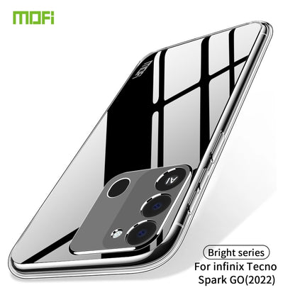 For Tecno Spark GO 2022 MOFI Ming Series Ultra-thin TPU Phone Case(Transparent) - Tecno Cases by MOFI | Online Shopping South Africa | PMC Jewellery