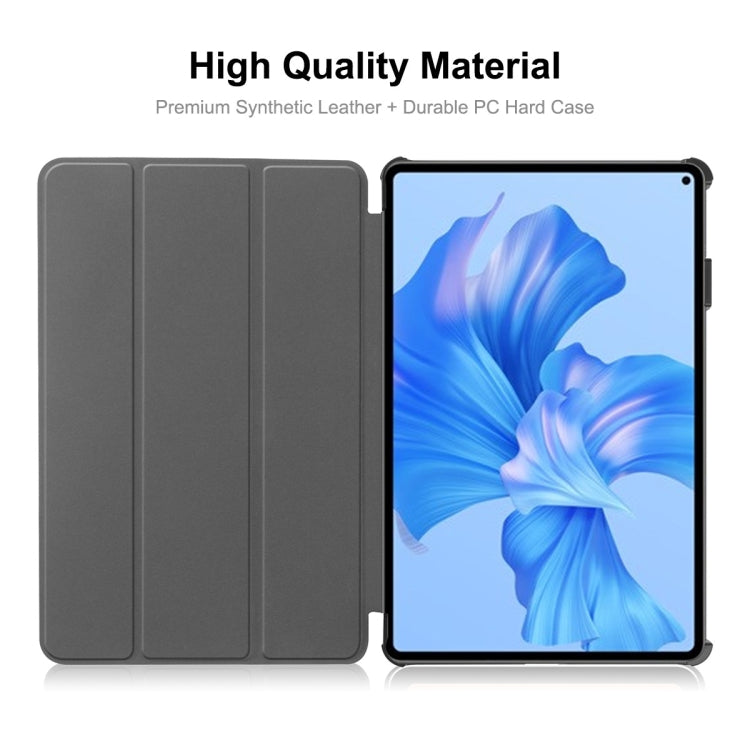 For Huawei MatePad Pro 11 2022 ENKAY Plastic Back Cover Smart Leather Stand Case(Red) - Huawei by ENKAY | Online Shopping South Africa | PMC TechLife | Buy Now Pay Later Mobicred