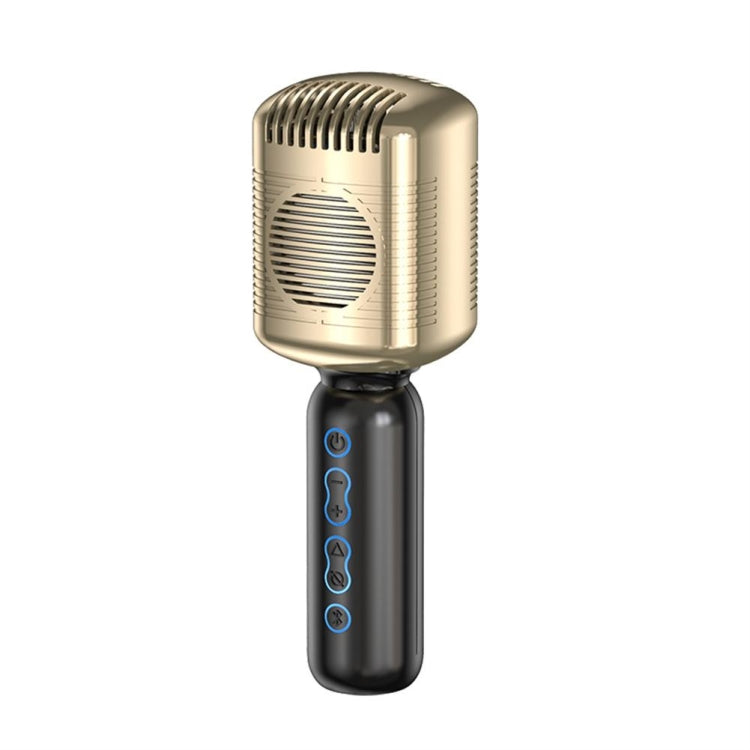 KM600 Wireless Microphone TWS Handheld Noise Reduction Smart Bluetooth-compatible Condenser Mic Music Player for Singing(Gold) - Microphone by PMC TechLife | Online Shopping South Africa | PMC TechLife | Buy Now Pay Later Mobicred