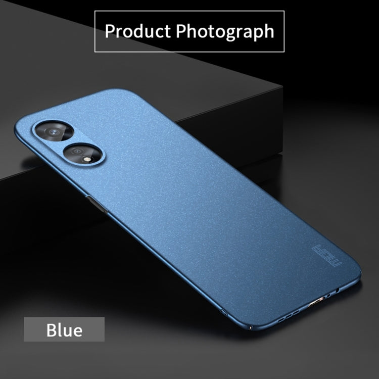 For OPPO A97 5G MOFI Frosted PC Ultra-thin Hard Phone Case(Blue) - OPPO Cases by MOFI | Online Shopping South Africa | PMC TechLife | Buy Now Pay Later Mobicred