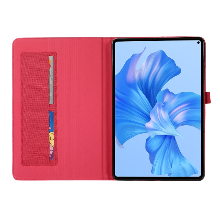 For Huawei MatePad Pro 11 2022  Fabric Leather Tablet Case(Red) - Huawei by PMC TechLife | Online Shopping South Africa | PMC TechLife | Buy Now Pay Later Mobicred