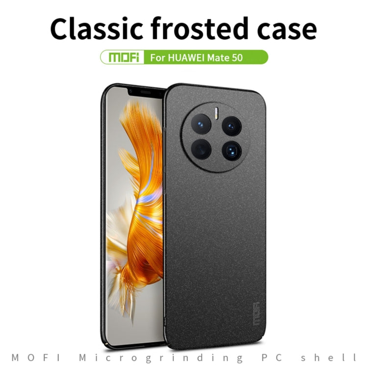 For Huawei Mate 50 MOFI Fandun Series Frosted Ultra-thin PC Hard Phone Case(Red) - Huawei Cases by MOFI | Online Shopping South Africa | PMC Jewellery