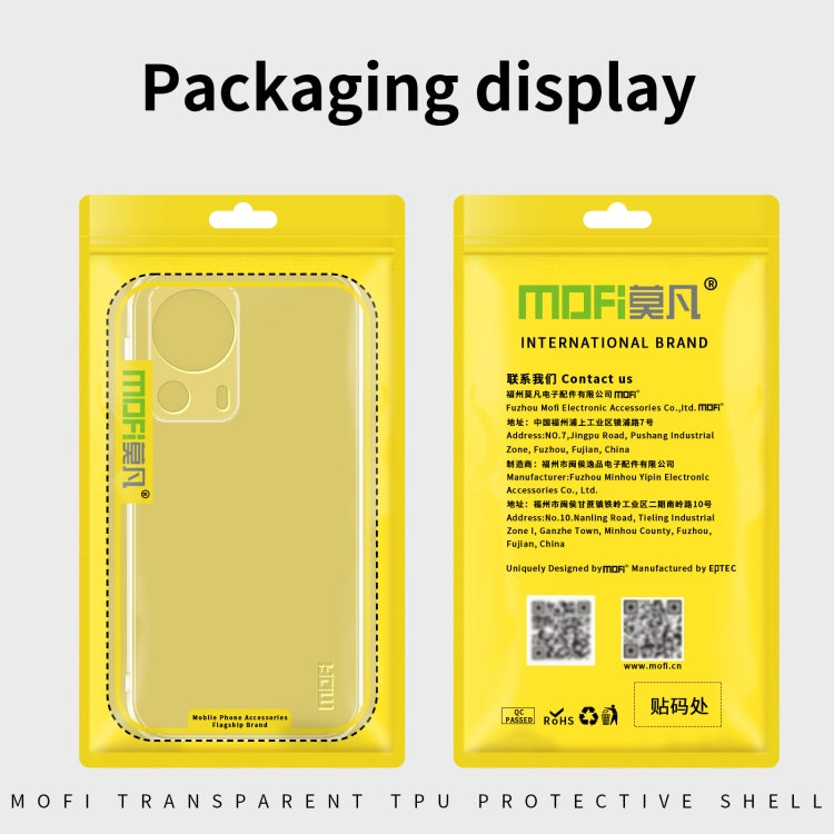 For OPPO A17 / A17K MOFI Ming Series Ultra-thin TPU Phone Case(Transparent) - OPPO Cases by MOFI | Online Shopping South Africa | PMC Jewellery