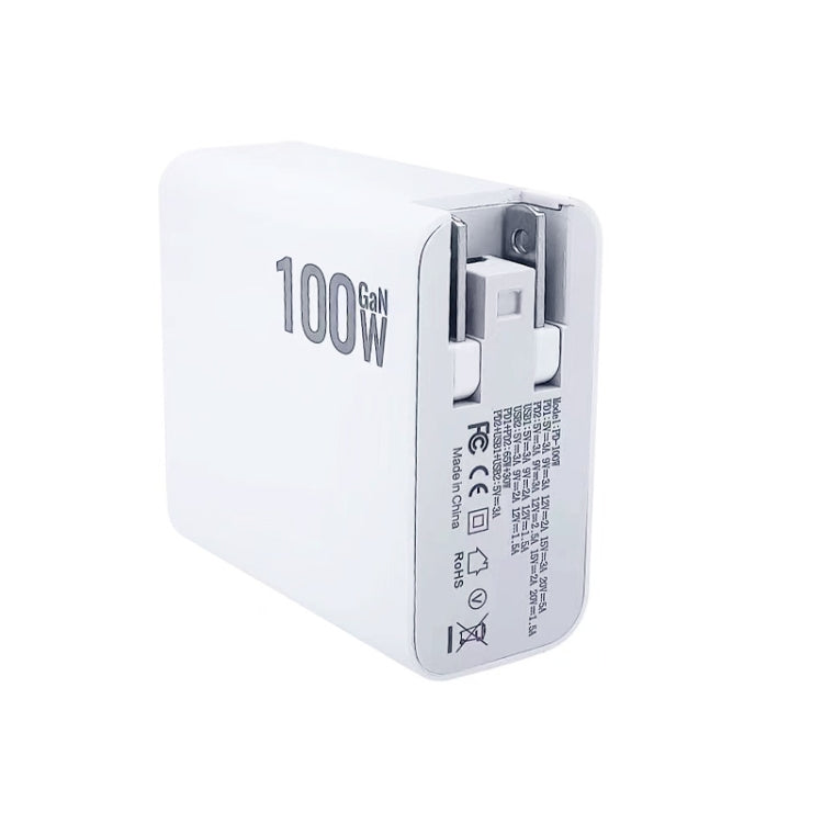 GaN 100W Dual USB + Dual USB-C/Type-C Multi Port Charger for Apple MacBook Series US / AU Plug - Cable & Adapter by PMC Jewellery | Online Shopping South Africa | PMC Jewellery | Buy Now Pay Later Mobicred