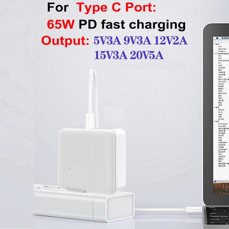 GaN 100W Dual USB+Dual USB-C/Type-C Multi Port Charger with  1.8m Type-C to MagSafe 1 / L Header Data Cable US / AU Plug - Cable & Adapter by PMC Jewellery | Online Shopping South Africa | PMC Jewellery | Buy Now Pay Later Mobicred
