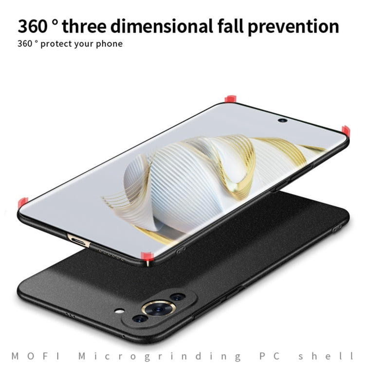 For Huawei Nova 10 Pro MOFI Fandun Series Frosted PC Ultra-thin Phone Case(Black) - Huawei Cases by MOFI | Online Shopping South Africa | PMC TechLife | Buy Now Pay Later Mobicred