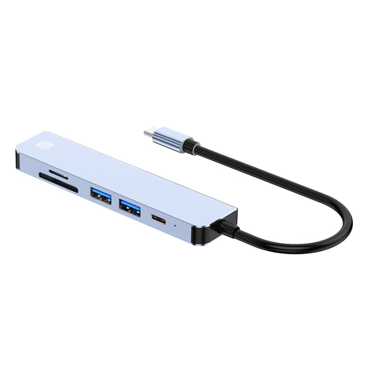 JUNSUNMAY 6 in 1 Type-C to 4K HDMI Docking Station Adapter USB-C PD Quick Charge Hub SD/TF Card Reader - free shipping - PMC Jewellery - Order now!