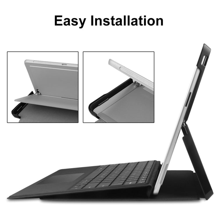 For Microsoft Surface Pro 9 / 10 / 11 JUNSUNMAY Custer Painted Stand Leather Tablet Case(Retro Tower) - free shipping - PMC Jewellery - Order now!