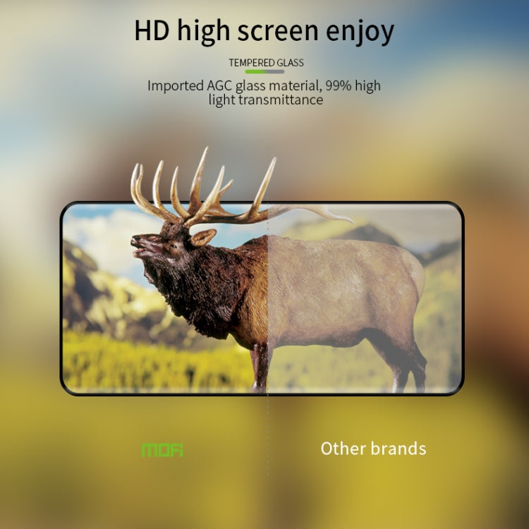 For Honor 80 MOFI 9H 3D Hot Bending Full Screen Tempered Glass Film(Black) - Honor Tempered Glass by MOFI | Online Shopping South Africa | PMC TechLife | Buy Now Pay Later Mobicred