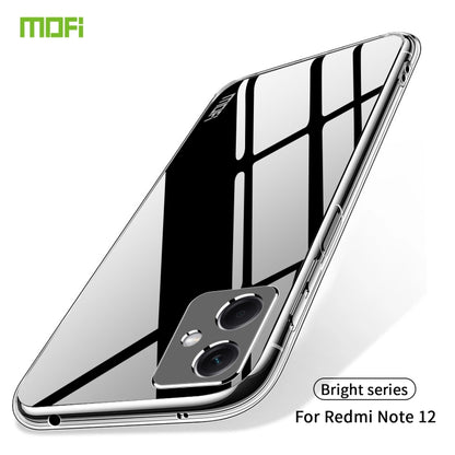 For Xiaomi Redmi Note 12 MOFI Ming Series Ultra-thin TPU Phone Case(Transparent) - Note 12 Cases by MOFI | Online Shopping South Africa | PMC Jewellery