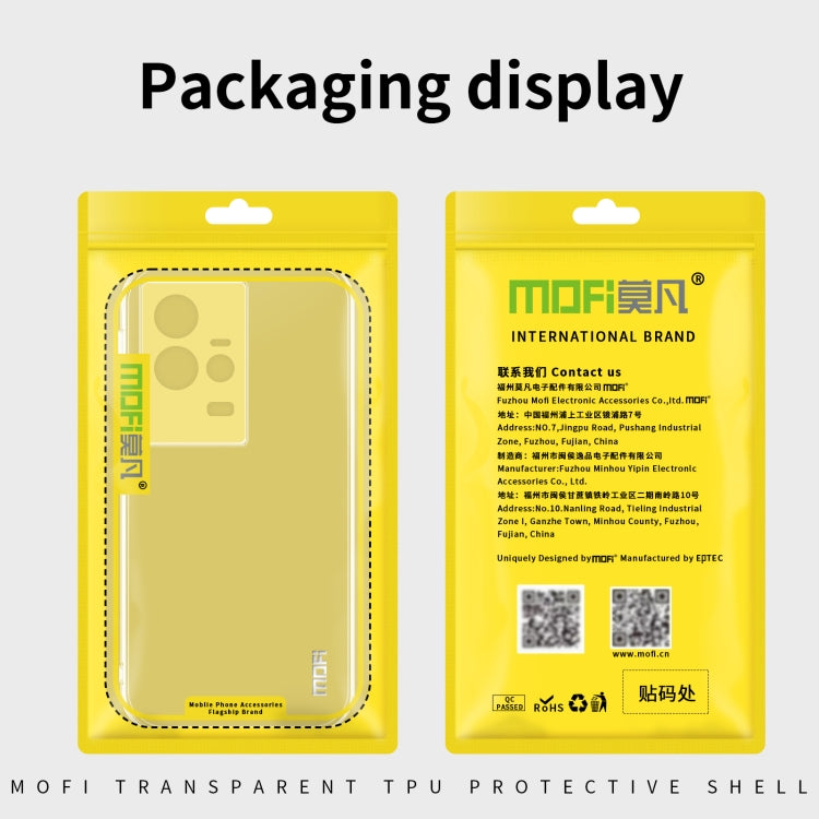 For vivo Y02 4G MOFI Ming Series Ultra-thin TPU Phone Case(Transparent) - vivo Cases by MOFI | Online Shopping South Africa | PMC Jewellery