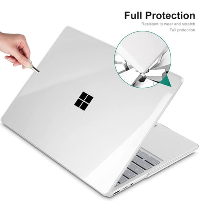 For Microsoft Surface Laptop 3/4/5 13.5 Steel 1868/1951 ENKAY Hat-Prince Shockproof Crystal Hard Case(Black) - Microsoft by ENKAY | Online Shopping South Africa | PMC Jewellery