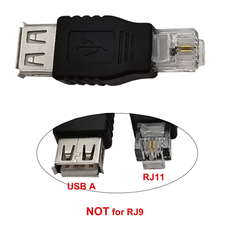 JUNSUNMAY USB Femal to Male RJ11 6P2C Adapter Converter - Modem by JUNSUNMAY | Online Shopping South Africa | PMC Jewellery