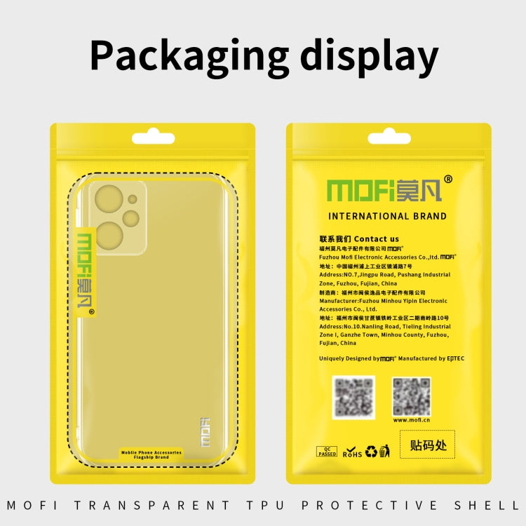 For Xiaomi Redmi Note 12 Pro Speed  MOFI Ming Series Ultra-thin TPU Phone Case(Transparent) - Xiaomi Cases by MOFI | Online Shopping South Africa | PMC TechLife