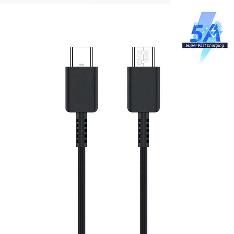 M135 45W USB-C / Type-C Port Fast Charger with 5A Type-C to Type-C Cable, UK Plug(Black) - USB Charger by PMC TechLife | Online Shopping South Africa | PMC TechLife | Buy Now Pay Later Mobicred