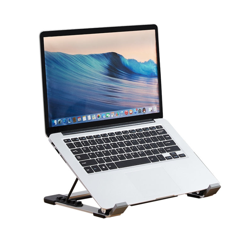 P3 Adjustable Aluminum Foldable Portable Laptop Notebook Fan Stand Bracket - Laptop Stand by PMC Jewellery | Online Shopping South Africa | PMC Jewellery | Buy Now Pay Later Mobicred