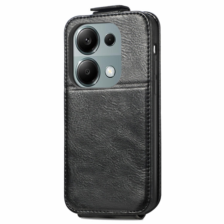 For Xiaomi Redmi Note 13 Pro 4G Zipper Wallet Vertical Flip Leather Phone Case(Black) - Note 13 Pro Cases by PMC Jewellery | Online Shopping South Africa | PMC Jewellery | Buy Now Pay Later Mobicred