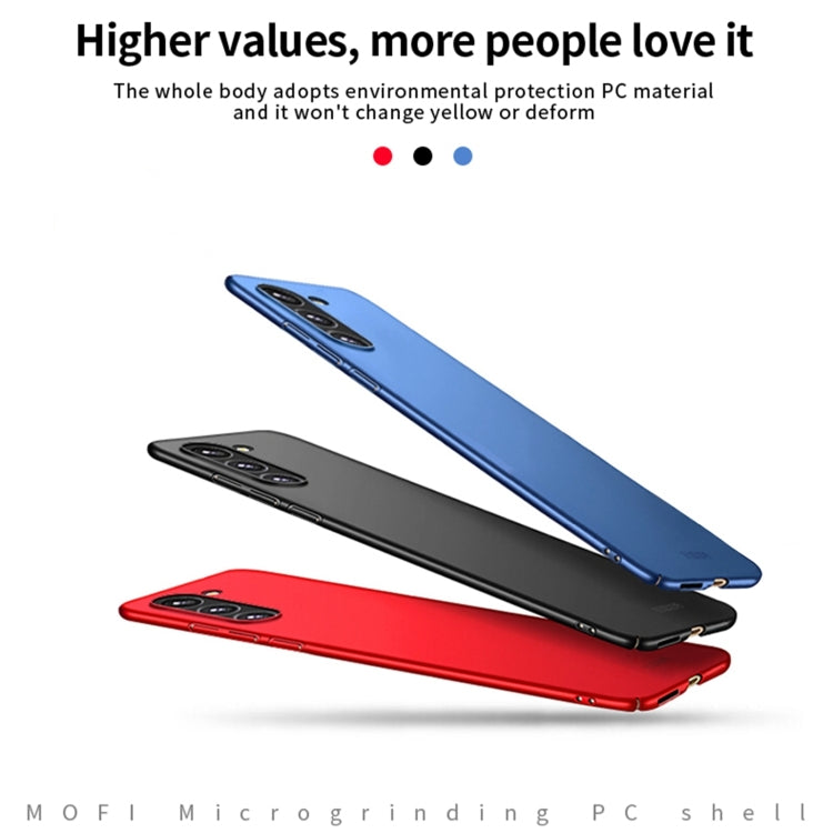 For Samsung Galaxy S25+ 5G MOFI Frosted PC Ultra-thin Hard Phone Case(Red) - Galaxy S25+ 5G Cases by MOFI | Online Shopping South Africa | PMC Jewellery | Buy Now Pay Later Mobicred