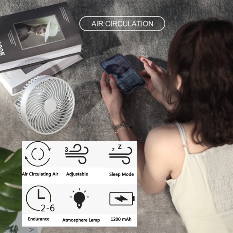 Multifunctional LED Rechargeable Outdoor Portable Tent Camping Fan(Black) - Electric Fans by PMC TechLife | Online Shopping South Africa | PMC TechLife | Buy Now Pay Later Mobicred